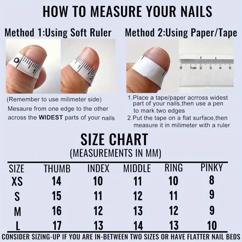 1537# Ice Drill Short Round press on nails