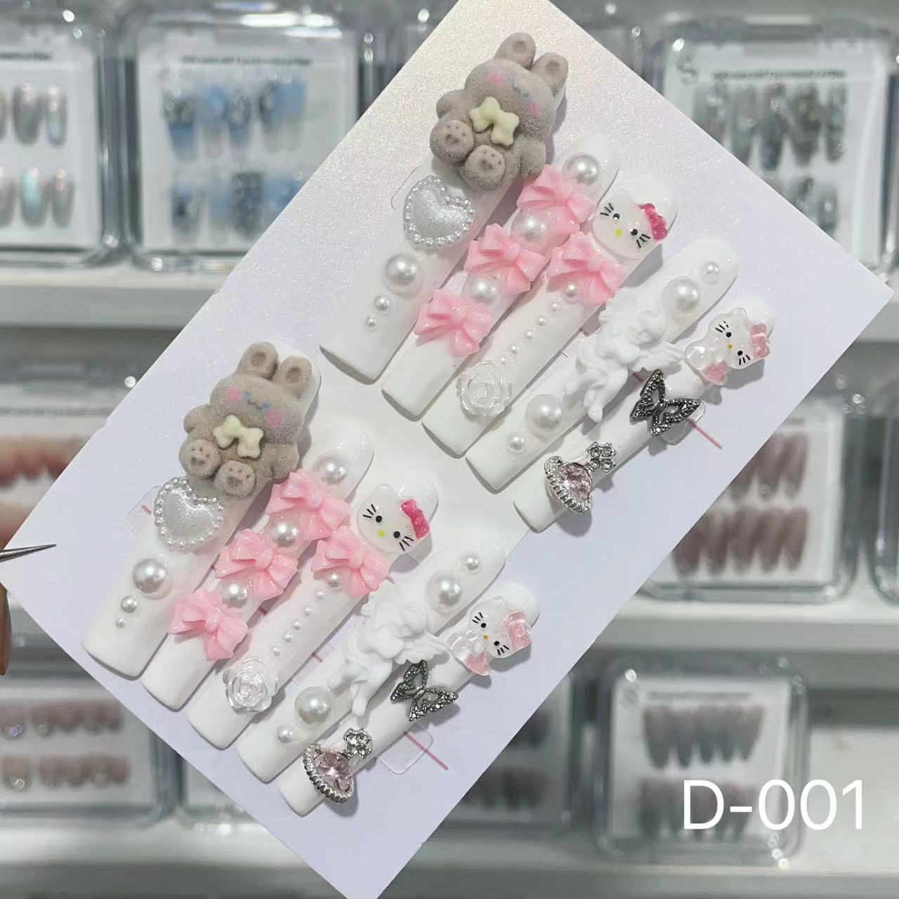 D-001 # Dream Princess press on nails